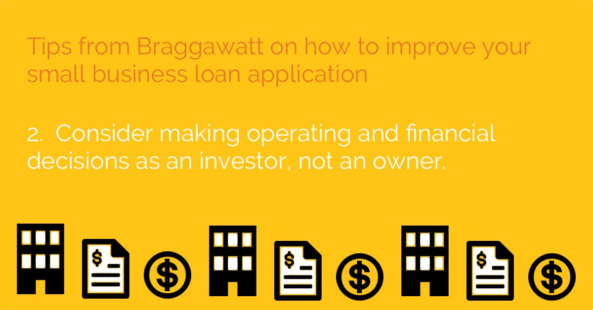 Keep your personal finances separate from your company’s finances. Consider reinvesting or retaining a portion of your company’s net income in the business in order to build an ever-stronger balance sheet. We care about #smallbiz #finance #solar braggawatt.com