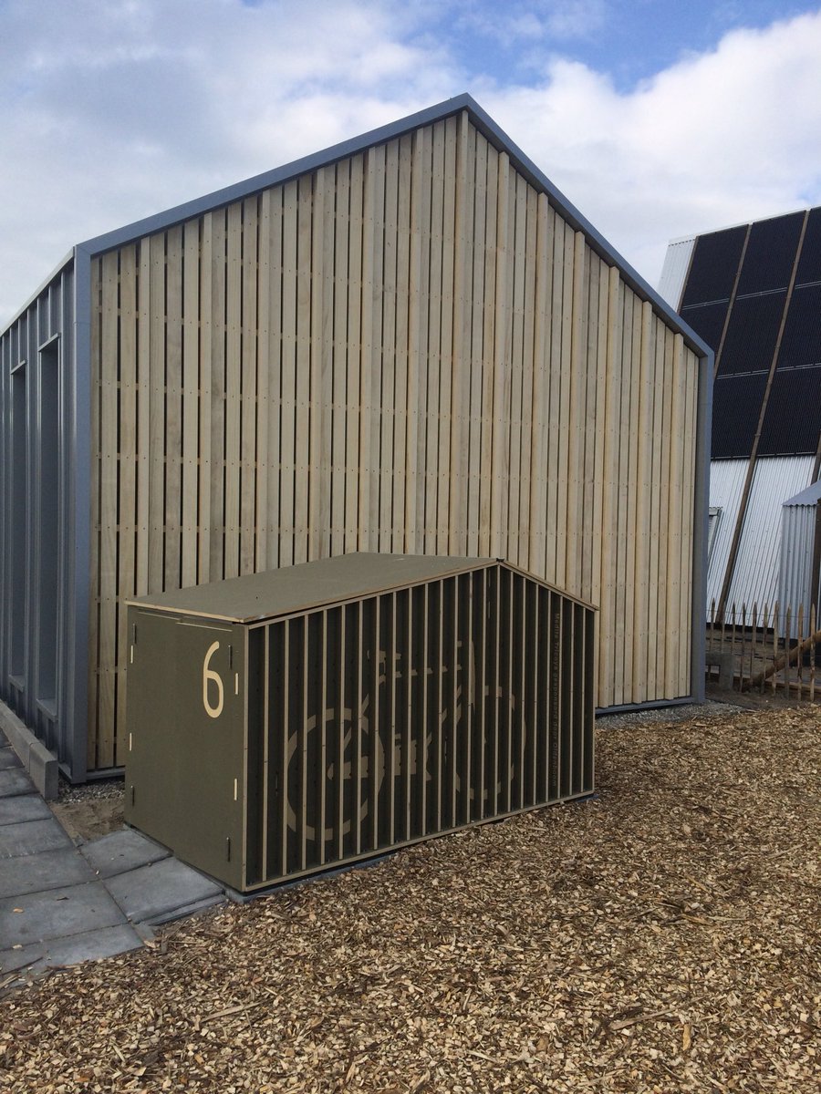 ReimarvonMeding's tweet photo. @WikiHouseNL @woonatelier #Almere met mooie #fietsenberging. Ook mooi design idee voor @factoryzeronl #energiemodule - zie ik hier zo ingeplugd. Zou ook vanuit energiewaarde en opbrengst PV perfect hierbij passen! https://t.co/iF5QjOVM7l