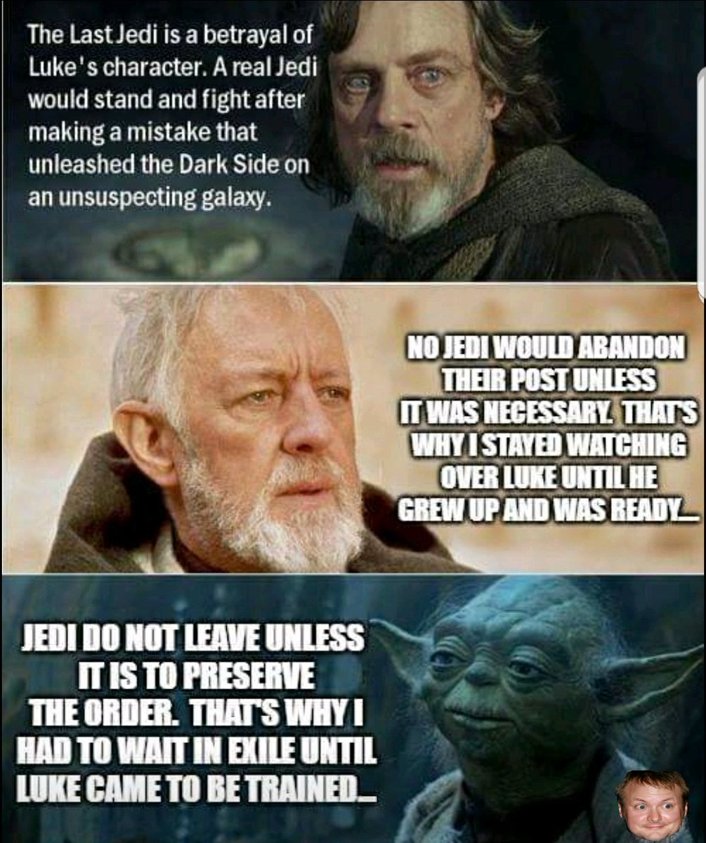 sith_luke's tweet photo. #RuinJohnson #thelastjedisucks #thelastjediawful #NotMyLuke #RealJedi #FixedMeme #Truth #notmystarwars https://t.co/honmrxMxK0