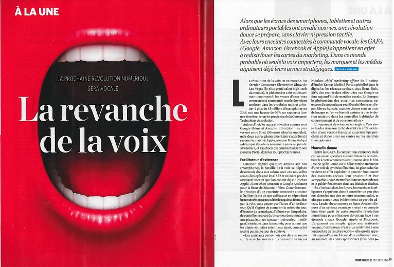 Discover the opinion of Thierry Brynaert, in the last article of Frederic Brebant about Smart Speakers : "It would be a mistake from the brands not to take action just because it's not for the near future" #smartspeaker #future #bigdata #Advertising wavemakerbelgium.wordpress.com/2018/02/22/it-…