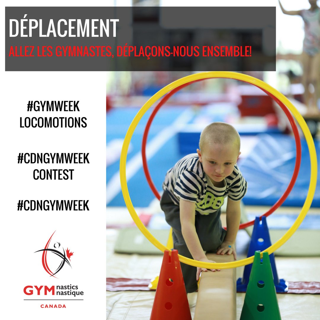 gymcan1's tweet photo. Allez les gymnastes, déplaçons-nous ensemble!
Jour 5 de #CDNGymWeek : Déplacement.
#GymWeekLocomotions #CDNGymWeekContest https://t.co/1NPfeLUaw8
