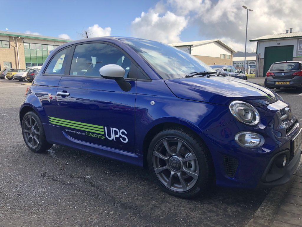 DFCBelfast's tweet photo. Delighted to provide @FORESTSIDEUPS with another vehicle! This time an @AbarthUK pool car! If you need anything else, let us know! Happy to help! #LocalCompanyLocalPeopleLocalService #Belfast #Business #BelfastHour https://t.co/oimR79Ojny