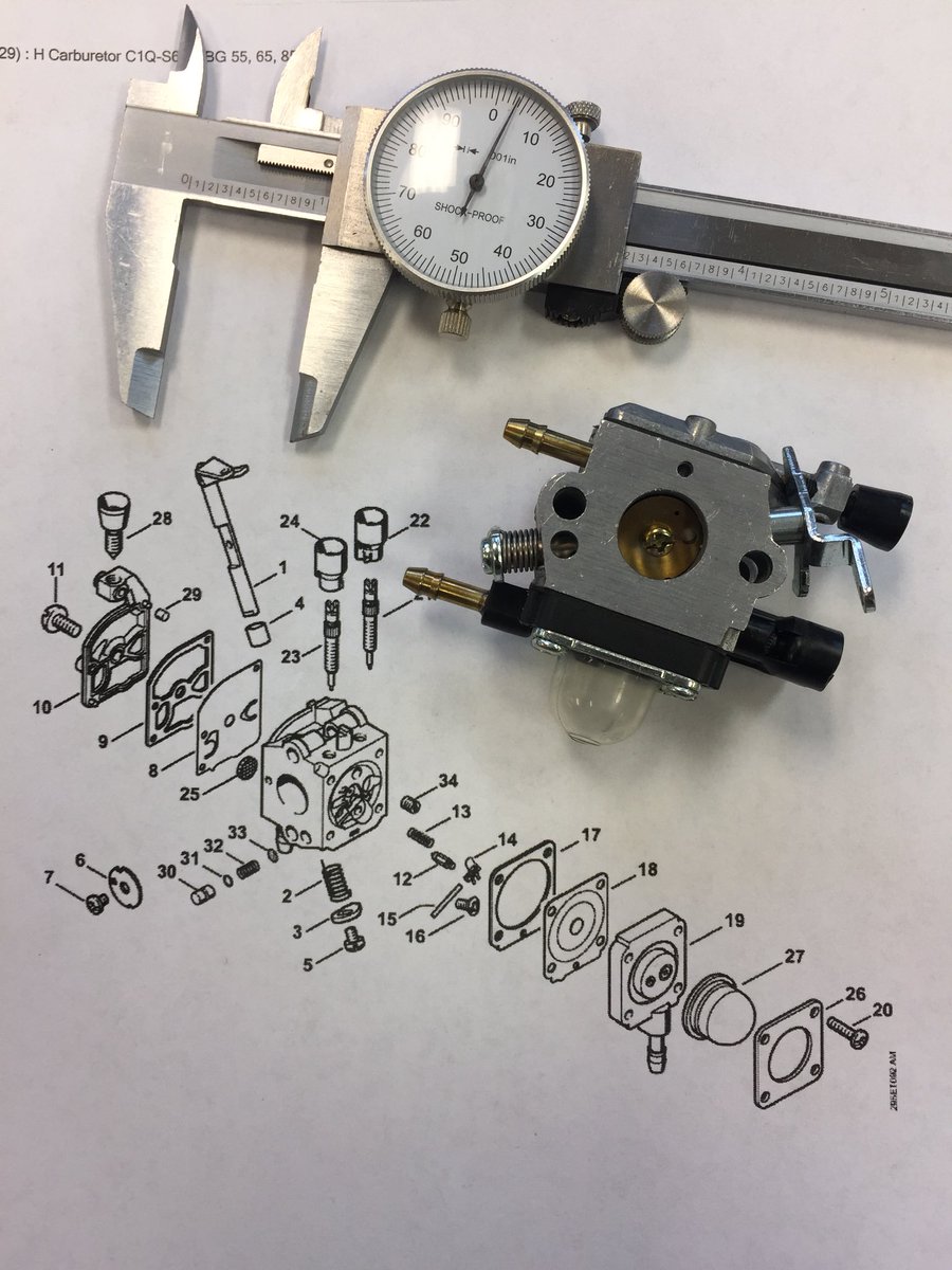 Mr_Hilbert's tweet photo. Beginning #RHSengineering Ss are reverse engineering chainsaw carburetors in groups to practice their CAD skills & develop valuable number sense skills, like how small is 0.001. To display their progress the groups are using a shared O365 document. #rhsdlday #DLDay @LearnatRHS https://t.co/OkAiMHrbze