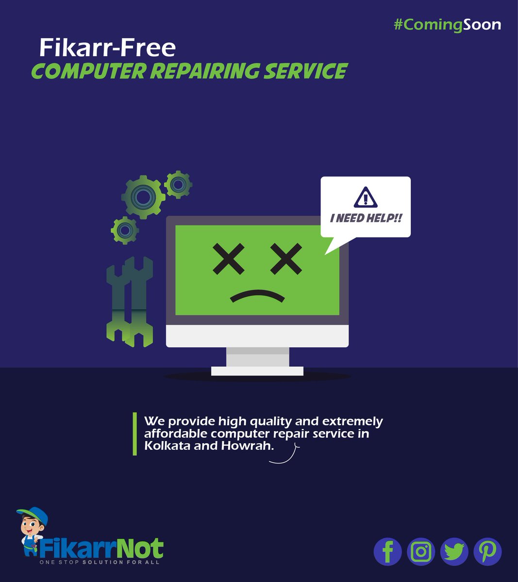 FikarrNot_'s tweet image. Most Affordable Computer Repairing in Kolkata &amp;amp; Howrah. 
#ComputerRepairingServices #ComingSoon #FikarrNot
Follow us on: goo.gl/VLypDD
goo.gl/kcwrVA
goo.gl/g1jbzX