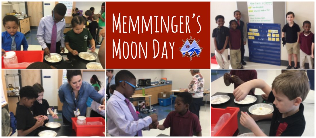 <a href="/MemmingerElem/">Memminger Elementary</a> 1st-graders have been focused on learning how humans understand and use scientific principles. The "How the World Works" unit culminated with a "Moon Day" celebration! #ThisIsCCSD facebook.com/CCSDconnects/p…