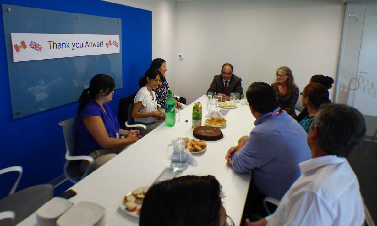pebritish's tweet photo. We were happy to receive a visit from outgoing Ambassador, Anwar Choudhury (@ChoudhuryUK). Our team discussed with him about ever-stronger cultural relations between the UK and Peru and thanked him for his work. As a champion of both education and culture, he will be missed! https://t.co/ywMvu6lN0v