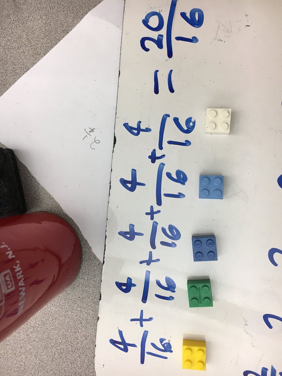 RBMSSchmitt's tweet photo. Using LEGOs to add fractions #RBBisBIA @pamela_brett @rbmsROCKETS https://t.co/NapWSxBOd3