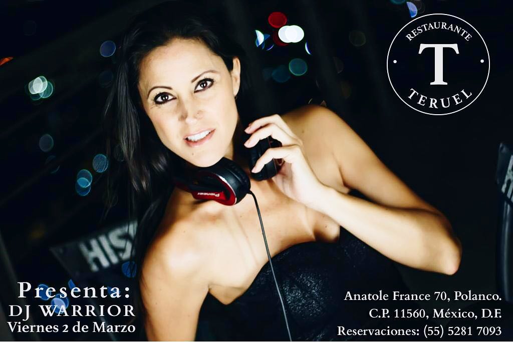 rteteruel's tweet photo. Los esperamos el próximo viernes 2 de marzo para disfrutar de la música de la talentosa DJ Warrior a partir de las 5:00 https://t.co/pD0CvksxnS