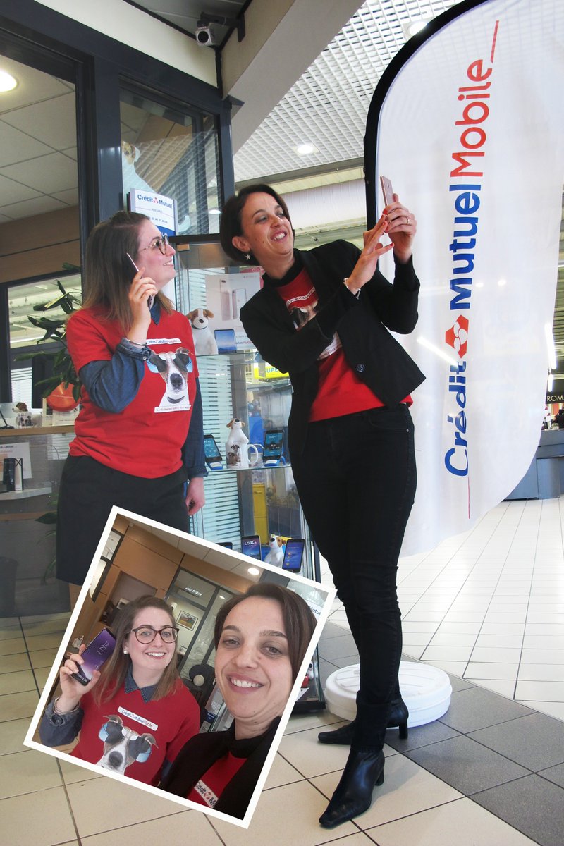 KimyViet's tweet photo. Parlons téléphone ! Comme Sophie Rebières et Caroline Laniepce, les Caisses du Crédit Mutuel Anjou vous attendent ! #creditmutuelanjou #telephonie #andard #Angers https://t.co/IzjO35OPM4