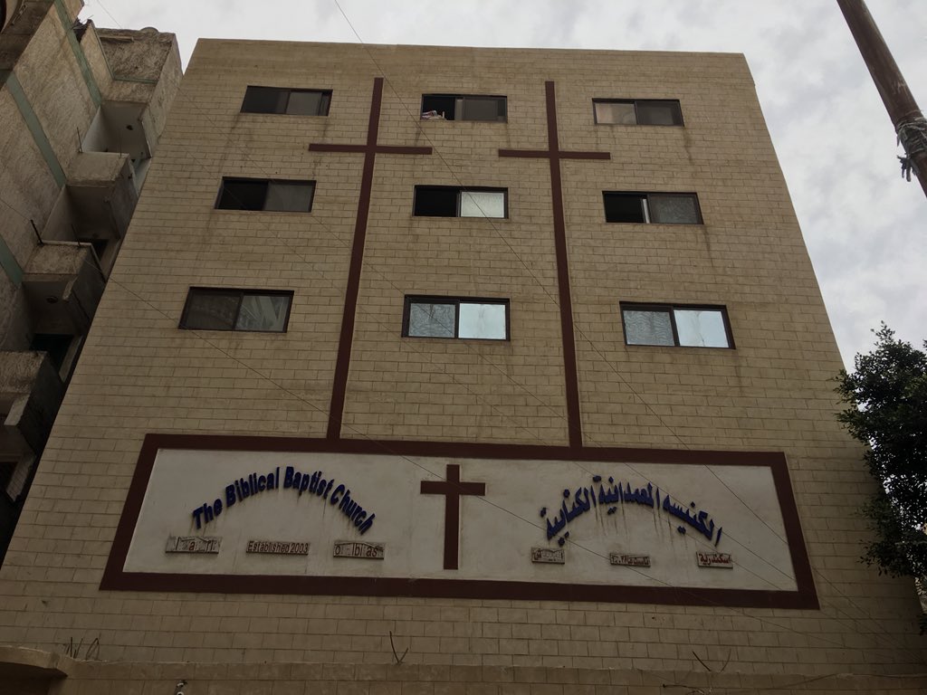 JohnWilkerson2's tweet image. Some of the pastors here in Egypt as we gathered for a group picture after teaching for our third day. Beautiful testimonies represented in the lives of our brothers in Christ.  The church building also pictured.