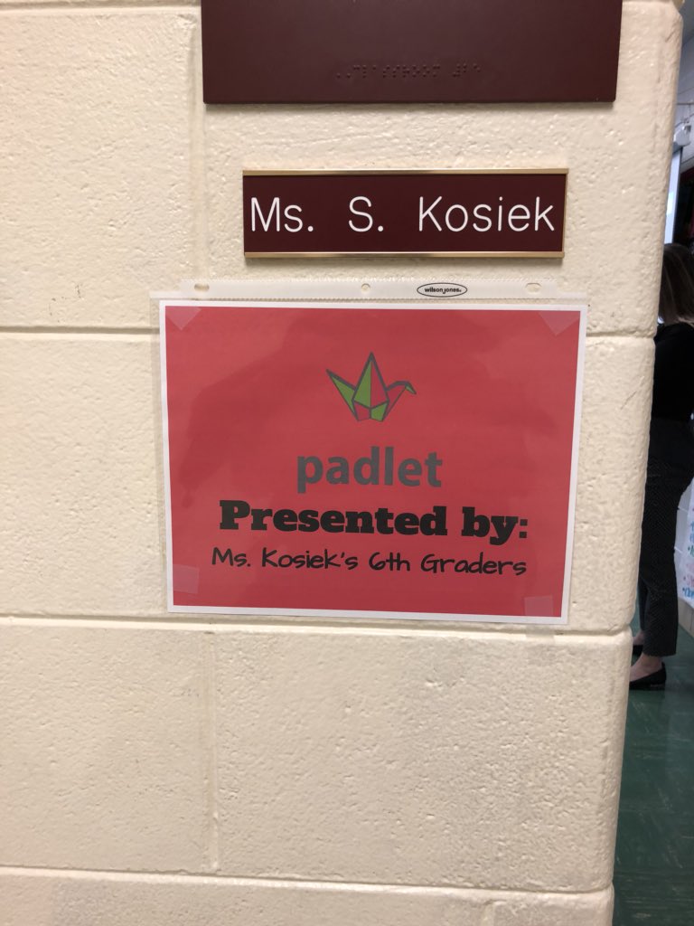 dmckiernan's tweet photo. #Padlet being presented by Ms. Kosiek’s 6th graders to Ms. Cantu’s 1st graders. #isdfutureready #BVInnovates #d109pride #BVGobobcats #somuchlearning https://t.co/E6Qf18HfaL