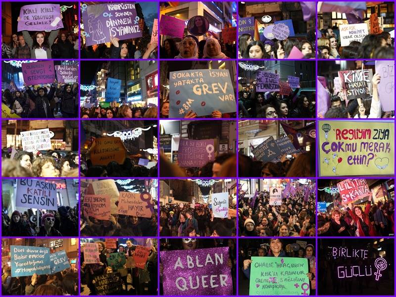 #Benim8MartSloganım: "Bu aşkın katili sensin!"
Her gün aşktan, kıskançlıktan, itaatsizlikten öldürülen veya türlü türlü şiddete uğrayan kadınların isyanıyla... Öldüren Sevgi İstemiyoruz!