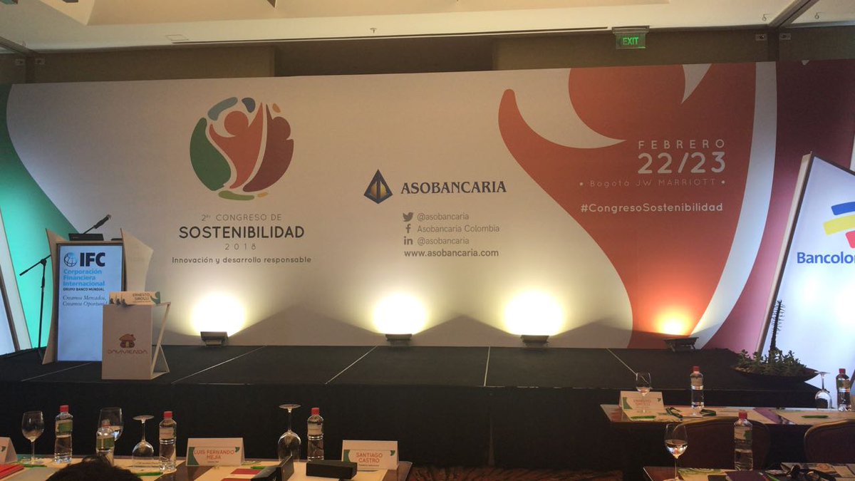 SipiARLatam's tweet photo. Sipi Asset Recovery Latam, se encuentran participando hoy 22 y mañana 23 de febrero en II Congreso de Sostenibilidad organizado por @Asobancaria. El crecimiento y desarrollo social y tecnológico del país son temas de las ponencias. https://t.co/wRfz9jL1Js