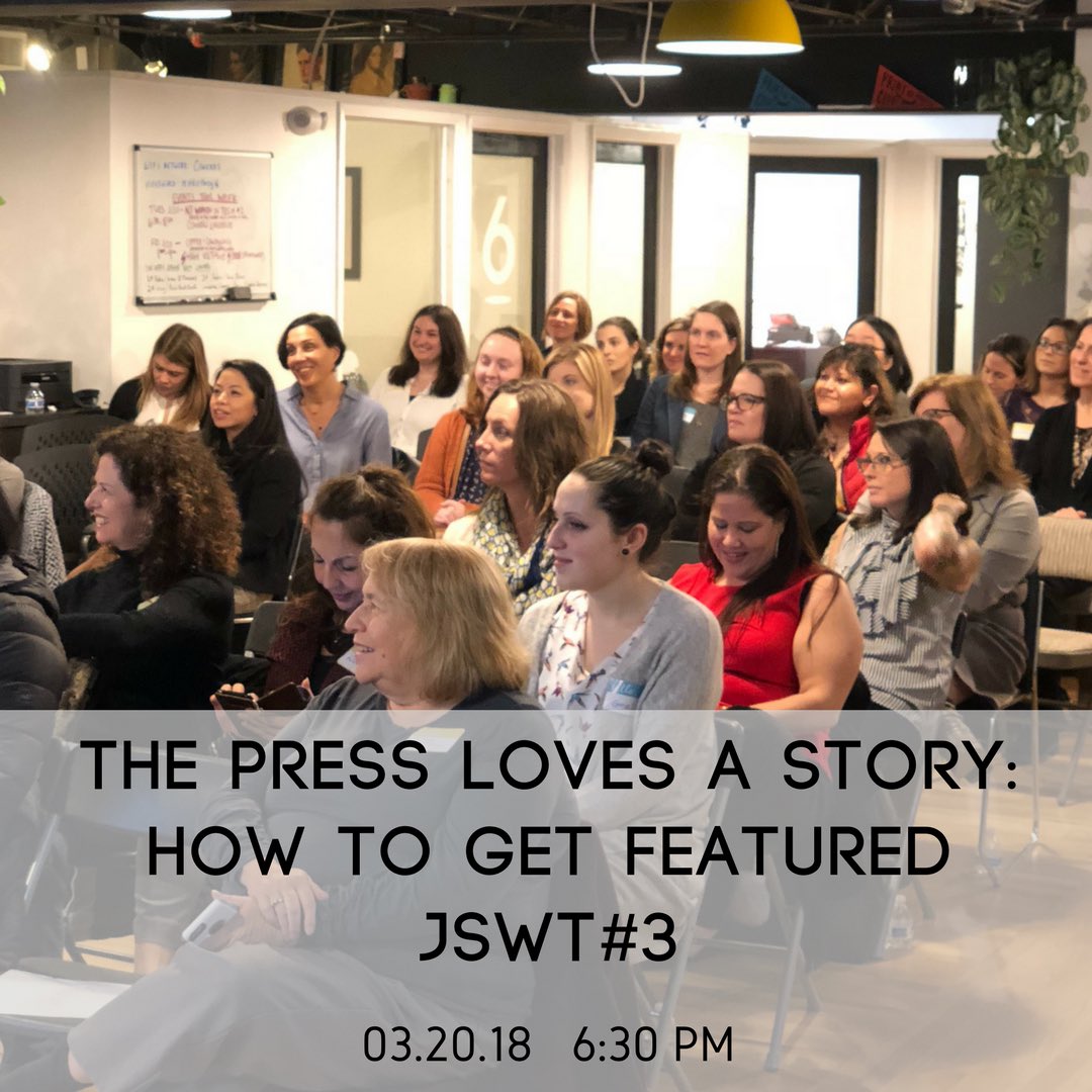 jswomentech's tweet photo. Our next event is 3/20 @cowerks featuring @njtechwkly on how to get your business, startup, or yourself featured in the press! RSVP via link in bio #jswt #jerseyshorewomenintech #njtech #jerseyshoretech #asburypark https://t.co/CPBE0qxfAk