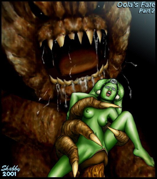 Star Wars porn on Twitter: "Jabba's Dacer get's used by the Rancor...