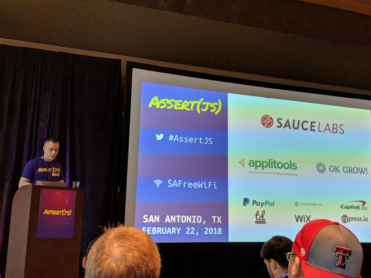 kentcdodds's tweet image. Getting started at #AssertJS!