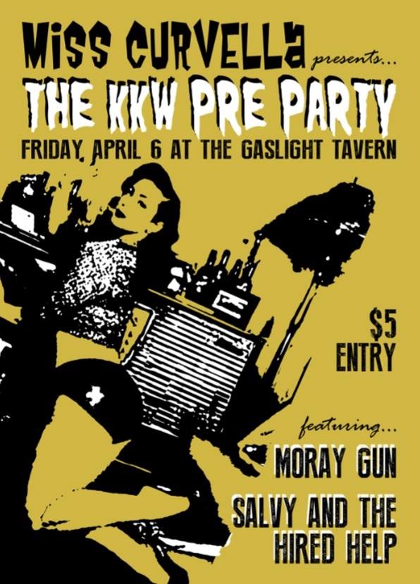 Friday night April 6th Ms Curvella presents KKW Pre-Party show with Moray Gun and Salvy and The Hired Help at The Gassy! $5 entry! Get along! #kksa #bambalam #adelaiderockabilly #MsCurvella #Moraygun #SalvyHiredHelp #sweet16