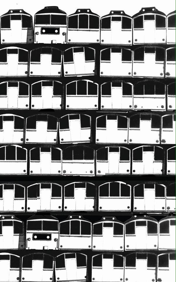 Decided to have one day off drawing buildings and seem to have still turned a railway scrapyard into some kind of strange Brutalist tower block.