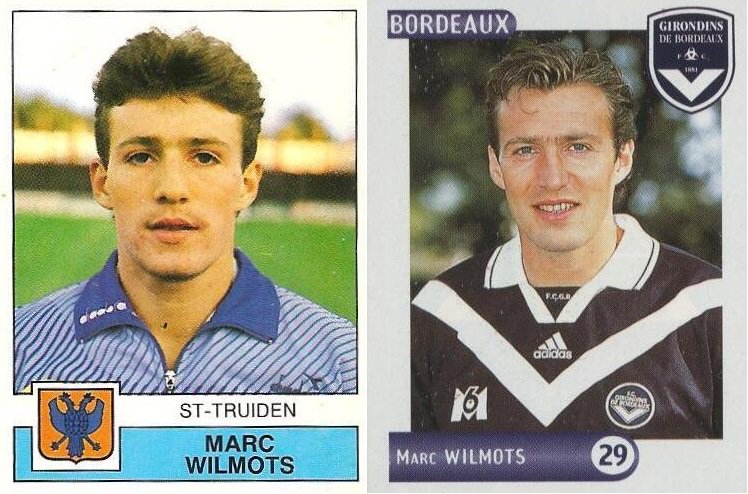 Happy Birthday to Marc WILMOTS. 
His first sticker with St-Truiden (1987-88) & Girondins de Bordeaux 2000-01 