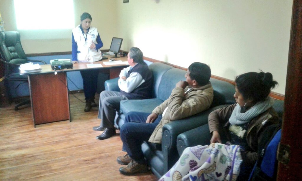 Taller de la metodología del proceso de rendición de cuentas en la parroquia Cebadas