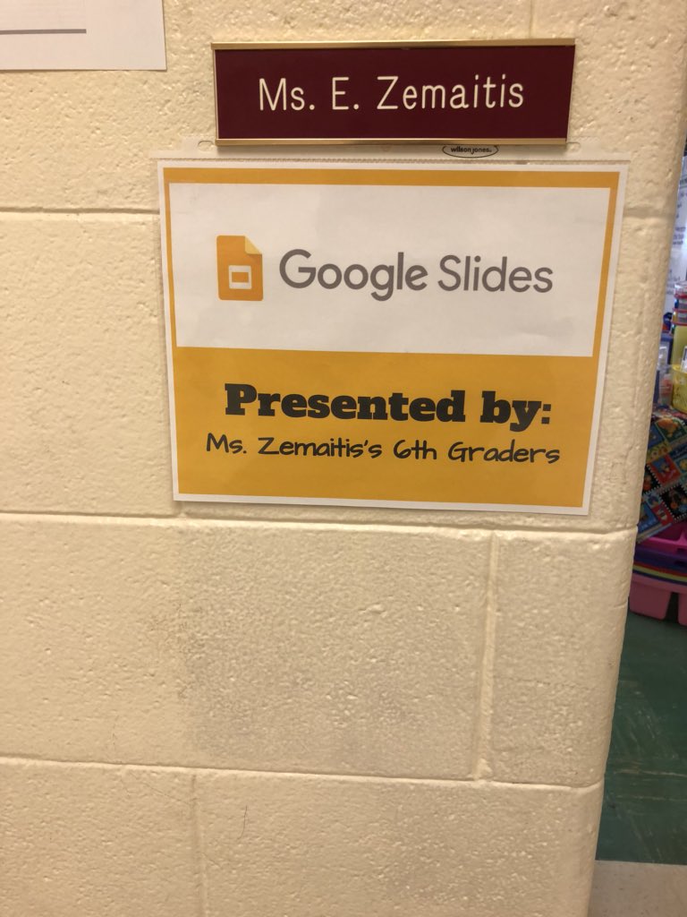 dmckiernan's tweet photo. Google Slides presented by Ms. Zemaitis’s 6th graders to Mrs. Corey’s 5th graders #isdfutureready #d109pride #bvinnovates https://t.co/QRIdGOY1Az