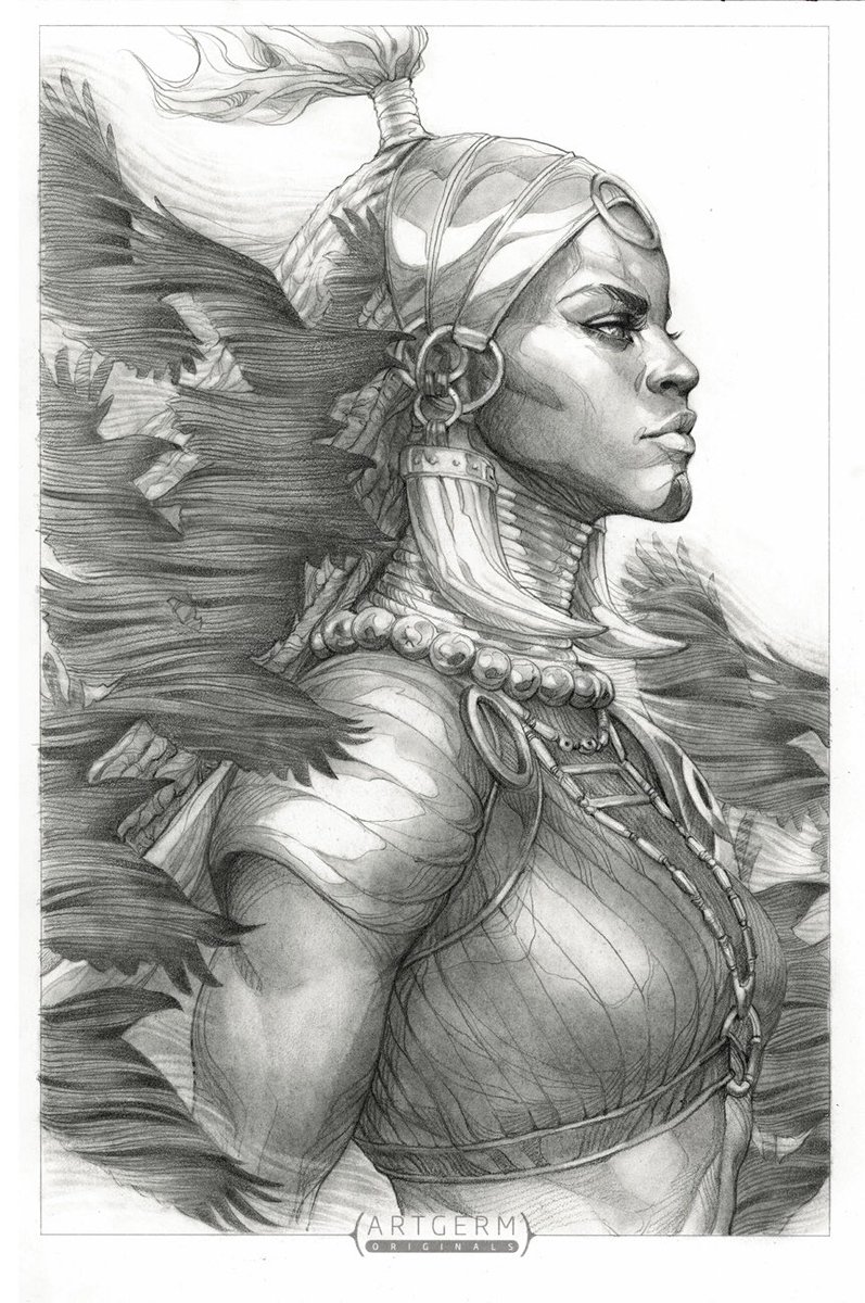 Here is my final cover for Black Panther #1. I used a very different process here and I am pretty happy with the result. Enjoy! #blackpanther #shuri #wakanda #wakandaforever 
