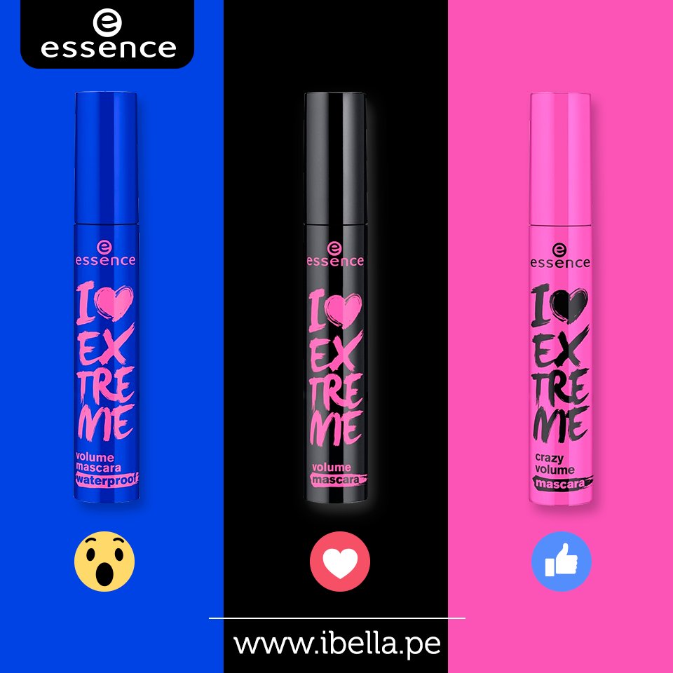 ibellaperu's tweet photo. ¿Cual es tu favorita? 😍 Essence Perú 
VOLUME WATEPROOF MASCARA 👉 https://t.co/ux0dhIdg66
VOLUME MASCARA 👉 https://t.co/ecmUWxlCZB
CRAZY VOLUME MASCARA 👉 https://t.co/kNcOuETZtS https://t.co/4ehivXZpLJ