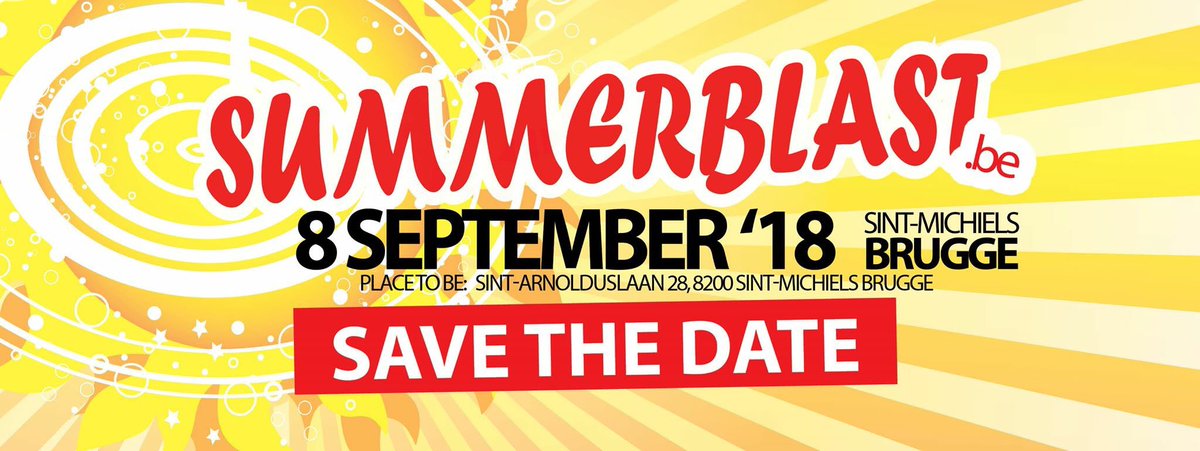 jhthope's tweet photo. Save the date #Summerblast #feestje #niettemissen https://t.co/QmdBuQrQEr