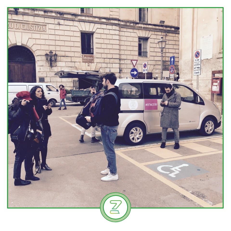 Zemove's tweet photo. Con un'Auto Elettrica è stato tutto più facile. 
Grazie al VAN a #ZeroEmissioni di @_NissanElectric, abbiamo accompagnato nel cuore del centro storico, il gruppo di influencer del #BTM2018 per un tour fotografico nel barocco leccese.

#gogreen #electrifytheworld https://t.co/dpmUPOSCXh