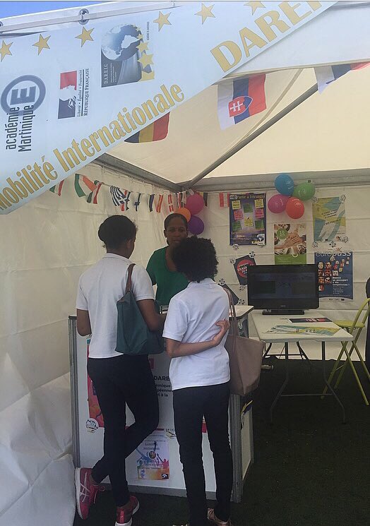 acmartinique's tweet image. Étudier et se former à l’étranger, c’est possible ! Plus d’informations au stand DAREIC #FORMEO #erasmus #international
