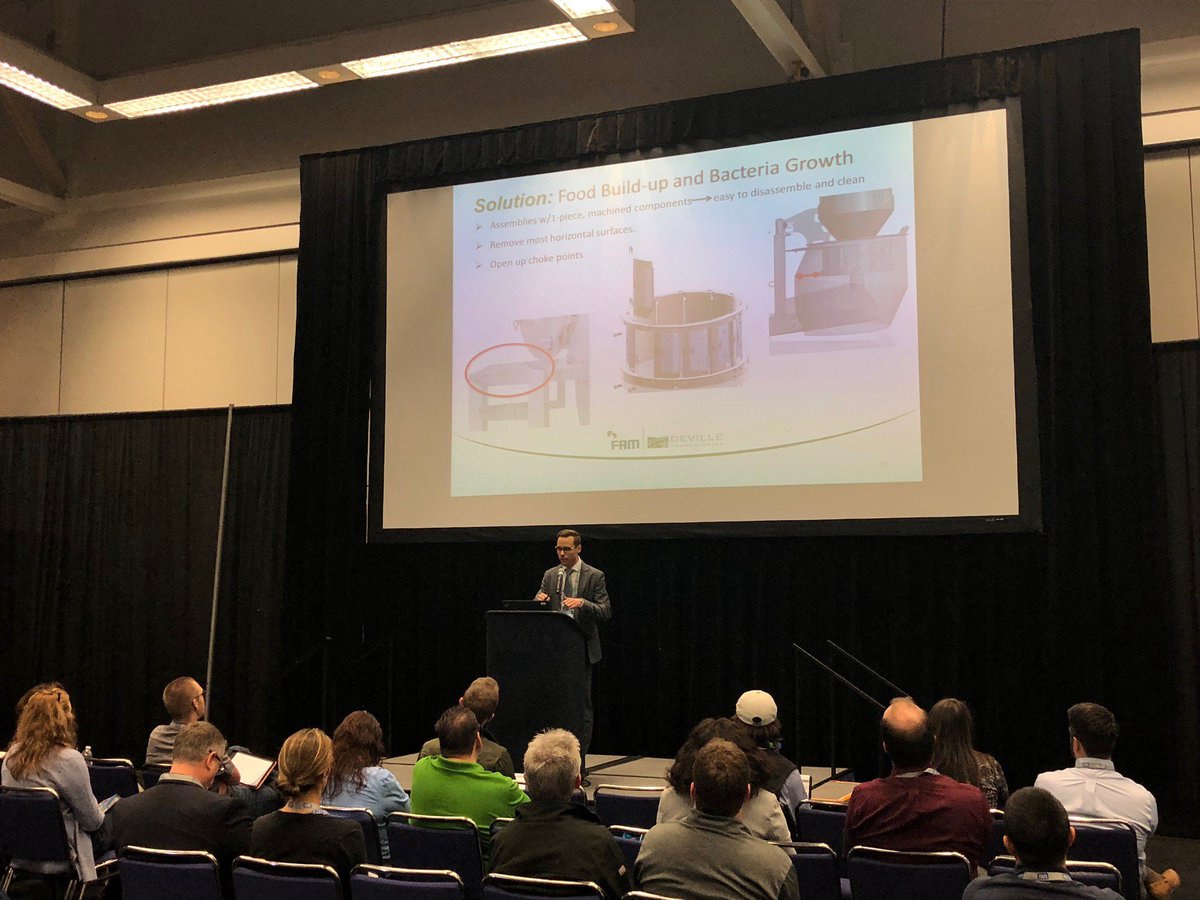 DevilleTech's tweet image. Great presentation on "Principles of Sanitary Design" @ #CLFP in Sacramento!