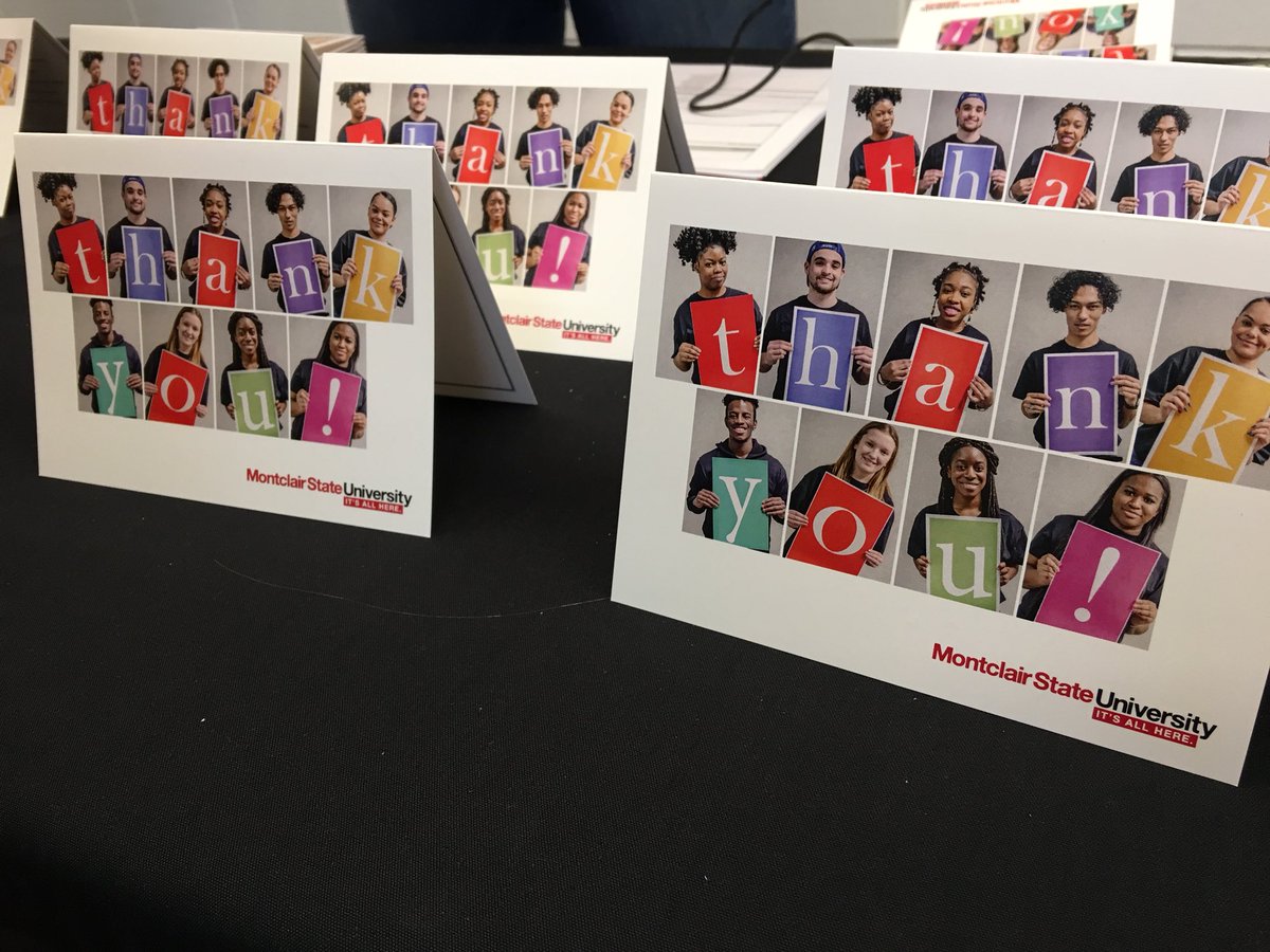 montclairstateu's tweet photo. Happy #RedHawkDayofThanks! Visit one of 9 different locations on campus and say thanks to our donors who make so much possible at #MontclairState! https://t.co/6O1S5hLTIo