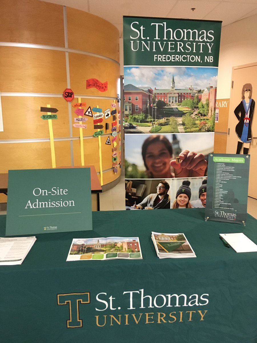 Set up outside of the library at Leo Hayes High School today at lunch. Now is your time to apply on-the-spot to <a href="/StThomasU/">St. Thomas University</a> ! #STU <a href="/LeoHayesSRC/">Leo Hayes SRC</a>