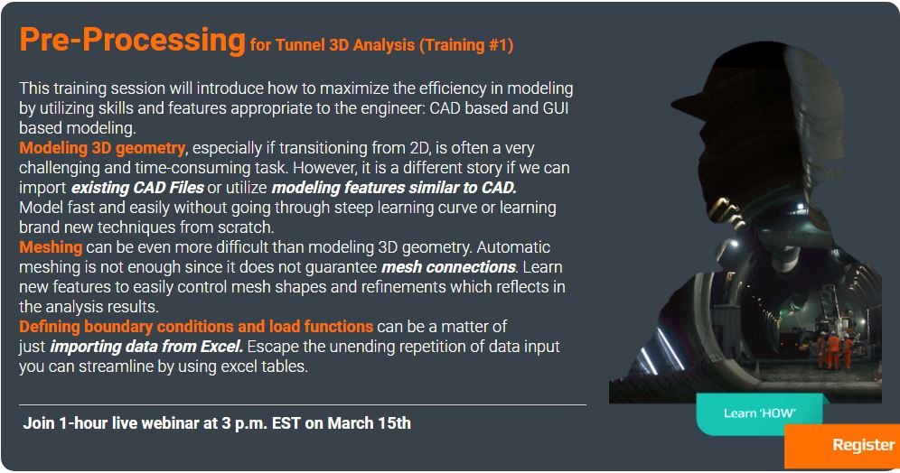 BowerbirdIng's tweet photo. Webinario Pre- Processing for Tunnel 3D Analysis Marzo 15 midas GTS NX
https://t.co/fLkRVY8Pfb https://t.co/d3e125iJ4j