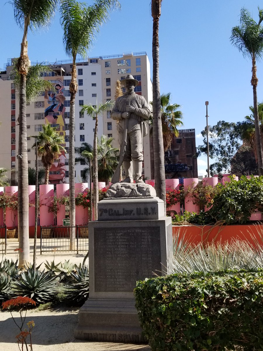 SarahBeetham's tweet photo. You know I wasn't coming to a new city without finding a soldier monument to photograph #CAA2018 #TeachableMonuments #SpanishAmericanWar #Warof1898 https://t.co/iqJCPbTdRW