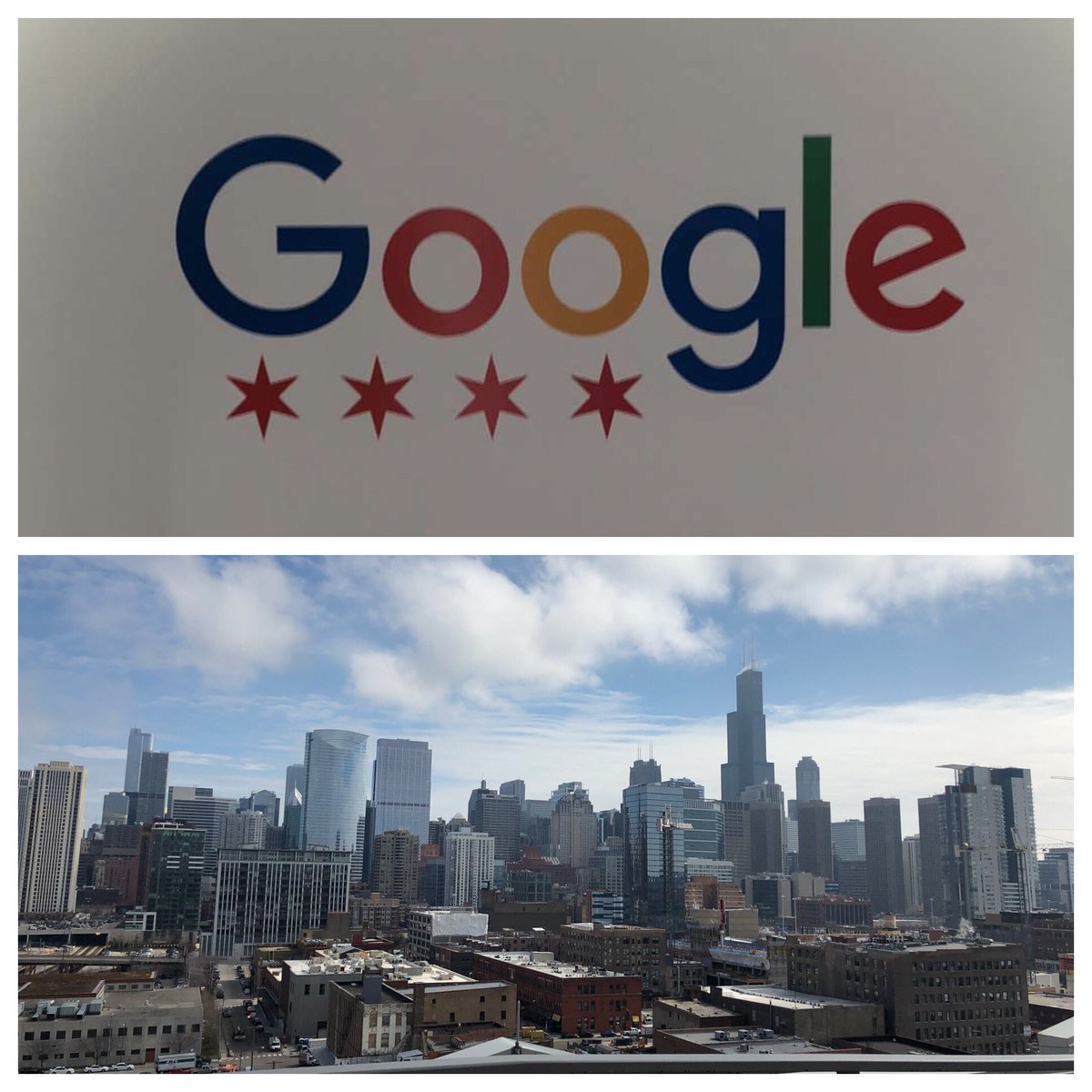 HobbsBehrouzi's tweet photo. Thank you @GoogleForEdu for hosting the #frontiergoogleedu event today! @eSparkLearning (Frontier), @SalineSchools, and Anne Nash were awesome! ππΌ What an amazing building and culture!..and with a view! π #LoveMyCity #Chicago https://t.co/NwTxd68nsE