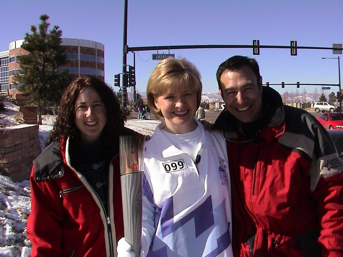 DannyFox's tweet image. #tbt That time @WalshCBS4 carried the torch in support of the SLC olympics. Let's all support Kathy to be the voice of the @DENAirport train! #VOTEWALSH contests.flydenver.com/female-voices/…