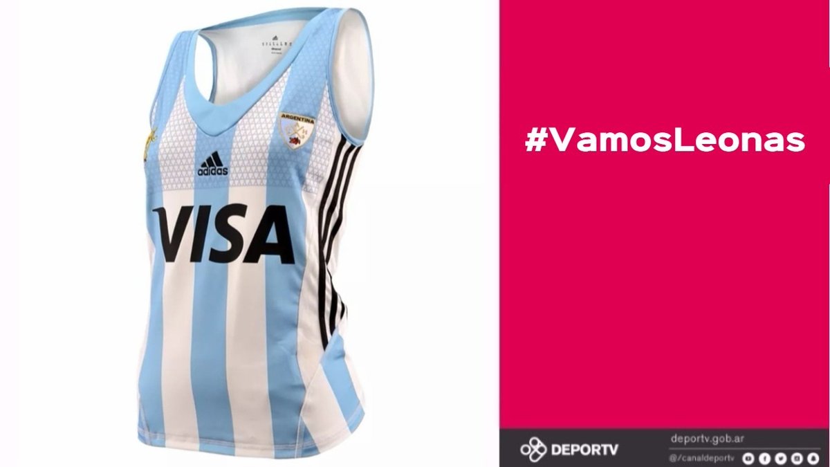 canaldeportv's tweet photo. [SORTEO] ¿Querés ganarte esta hermosa camiseta de Argentina? Bueno, nos seguís, RT a este tuit y escribís con el HT #VamosLeonas y ya estás participando. 🇦🇷🏑👏 https://t.co/wF0blGsBwr