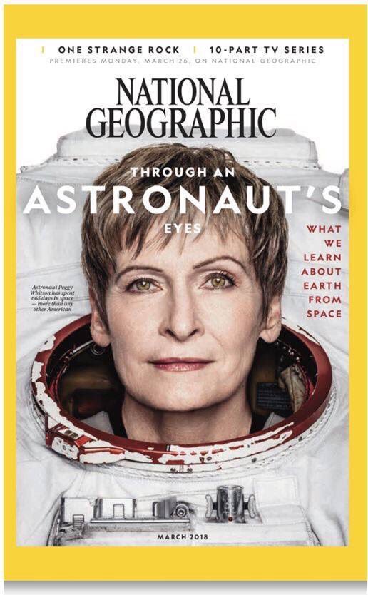 NASA_Astronauts's tweet image. Congratulations to @AstroPeggy for being featured on the cover of the March issue of @NatGeo! #AstronautAppearances