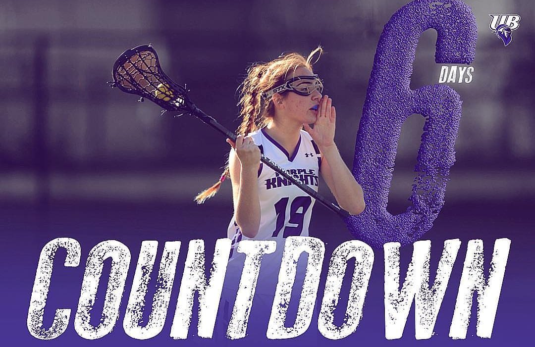 UBwlax's tweet photo. Attention π¨: We are only 6οΈβ£ days away from our 2018 season home opener on Knight Field!!! #ubwlax #OTOD #team8 #dontstopthetrainπ https://t.co/dEso8XOFcY