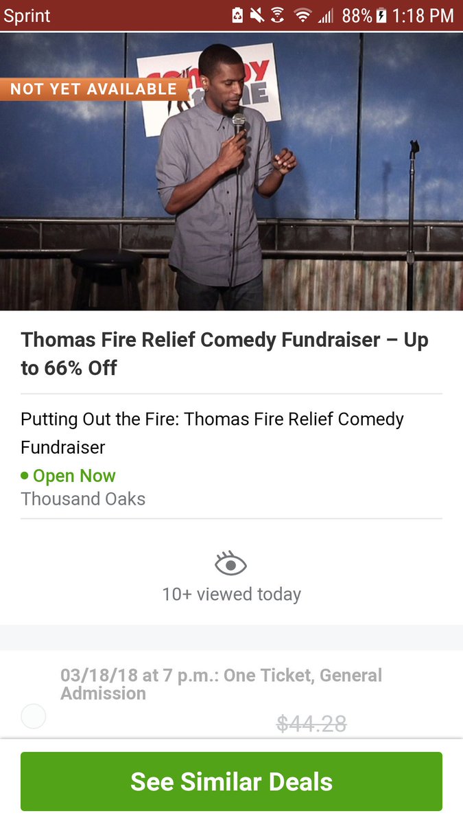 QuincyJohnsonII's tweet photo. Hey kiddos!
March 18th I'm performing w/ @jenmurphycomedy, @hahaTerrance, @comicphilmedina &amp; #mattkearns to benefit the victims &amp; first responders of the #ThomasFires.
There is still so much work to be done.
If you're in the area join us for a great cause.
https://t.co/4kIfOfnLBN https://t.co/e8VBX49Anb