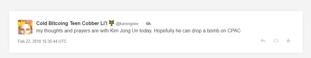 Huffington Post liberal hopes Kim Jong Un drops bomb on CPAC
