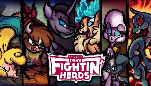 mane6dev's tweet photo. Aaand the game is out! You can now get Them's Fightin' Herds via Steam OR Humble Bundle storefronts https://t.co/OWQ6Ej3hGI // https://t.co/hpXUEHm4kz https://t.co/3G8c54hSfK