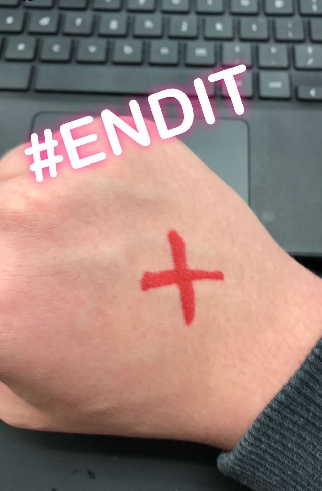 fdtaht's tweet photo. here are some students helping spread awareness. you can help #EndIt ‼️ post photos using #EndIt and tag us @fdtaht ❌ 
// @FDCSD #FDCSD #FDTAHT // keep spreading the word! https://t.co/6BCWp7Ktcu