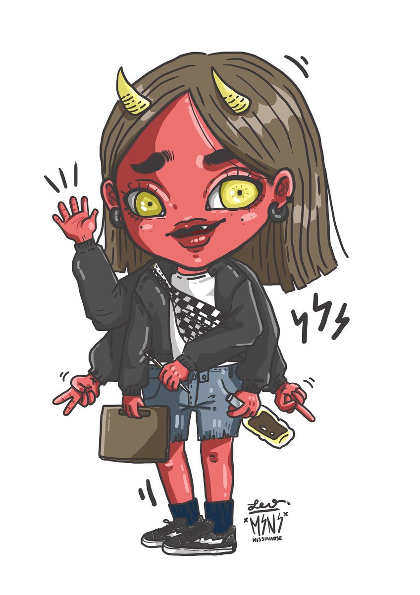 jiniware's tweet photo. ฝากน้องด้วยยยย น้องงงงง ❌👃🏻🖤#characterdesign #jinjinartwork #msns #missingnose https://t.co/mGVRS6Qdks