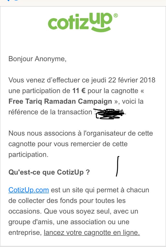 @badubaii 20 000 € MachaAllah Soyons unis, montrons a ses fachos de tous bords qu’on ne se laissera pas faire !! #FreeTariqRamdan