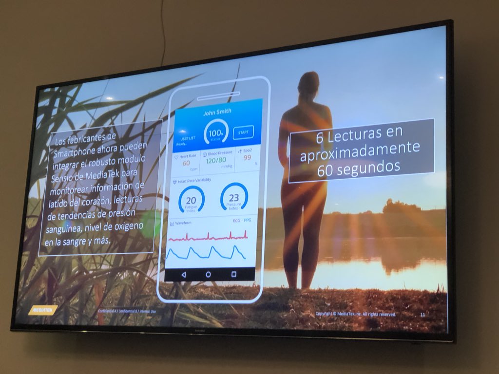 TECH_cetera's tweet photo. El funcionamiento de #Sesio de #Mediatek que en #60segundos sensa lo que está pasando en el cuerpo humano https://t.co/g1i6NeQ5F5