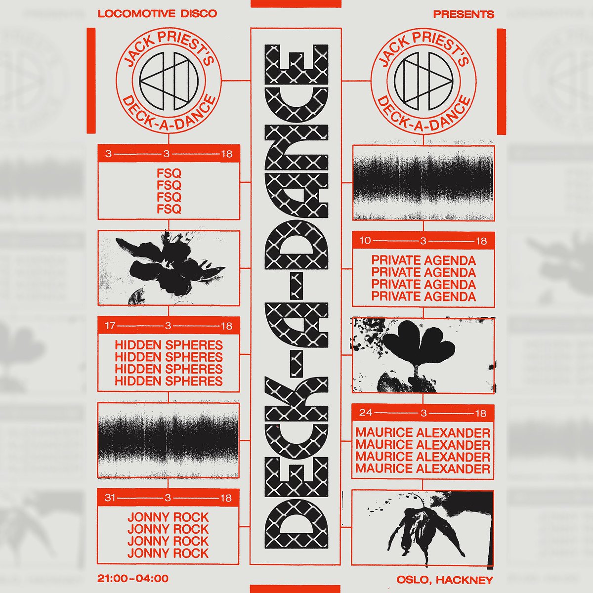 Locomotive Disco proudly presents: Deck-A-Dance; a month-long series of glamorous dance parties, hosted by @jackpries_t of <a href="/crewloveus/">Crew Love</a>