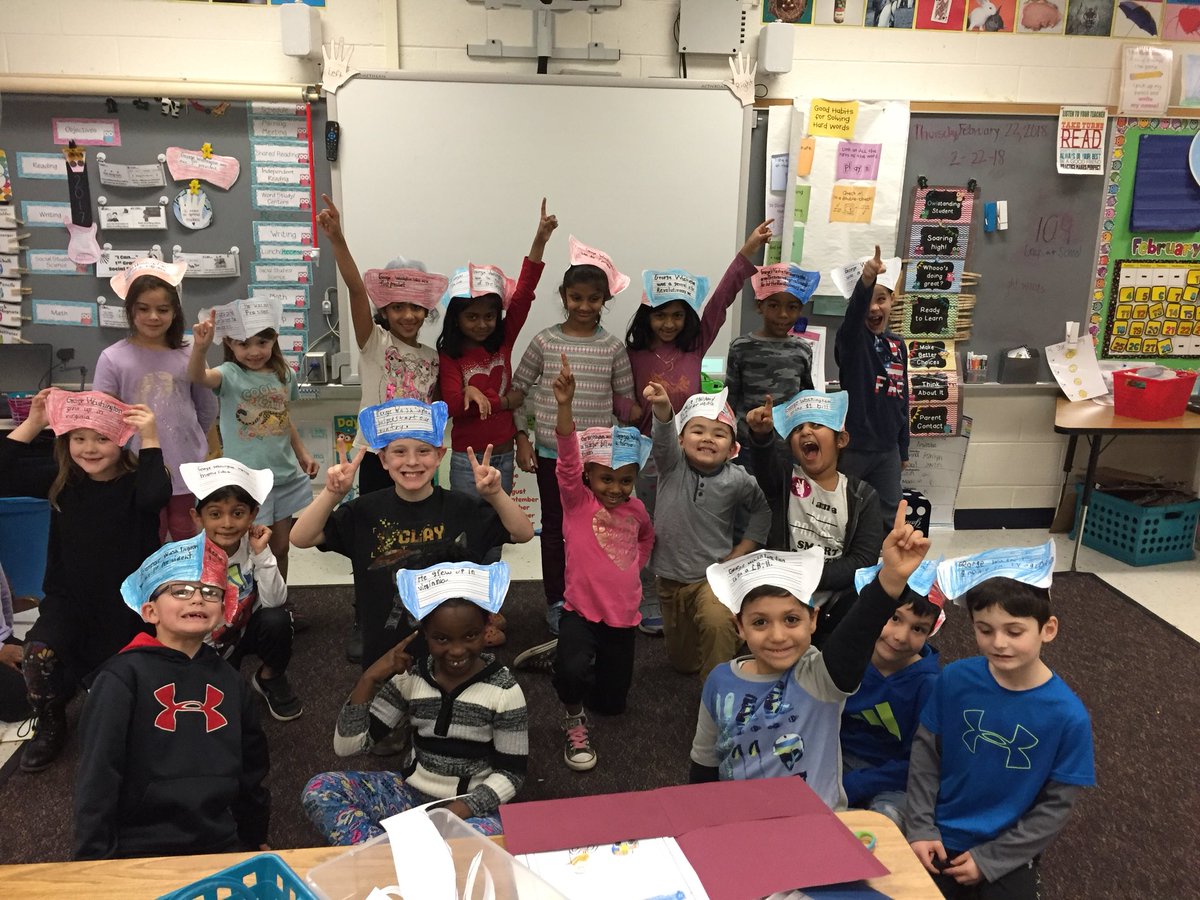 Angelucci_1st's tweet photo. A great day celebrating George Washington. #firstpresident #HappyBirthdayGeorgeWashington @PThiessen_LCPS https://t.co/VybxdkAIiy