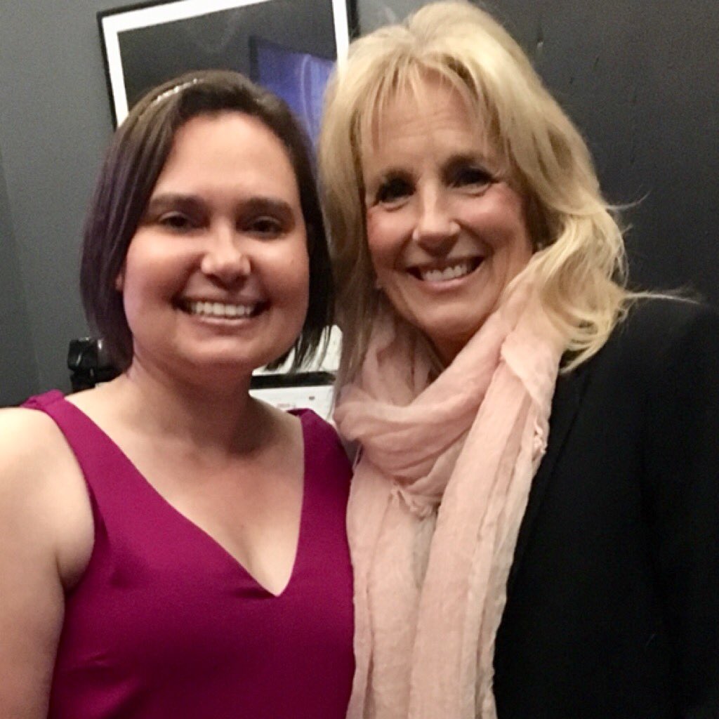 rebeccahwriter's tweet photo. Home from one of the most memorable trips. Had the enormous honor of meeting @DrBiden at the @DCNewsBash (so much fun &amp; a HUGE success. Congrats @lauraevansmedia!) My advocacy motivation was already pretty high, but now it’s at a whole new level. Thank you Dr. Biden @BidenCancer https://t.co/8xQiqNE4RN